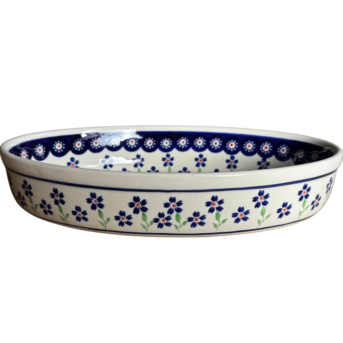 Tava pentru copt ovala, Hope, ceramica smaltuita, pictata manual, 19,0 x 27,5 cm, volum 1,4 L [4]