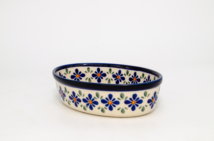 Tava pentru copt ovala Joy, ceramica smaltuita, pictata manual, 11,5 x 16,4 cm, volum 300 ml [4]