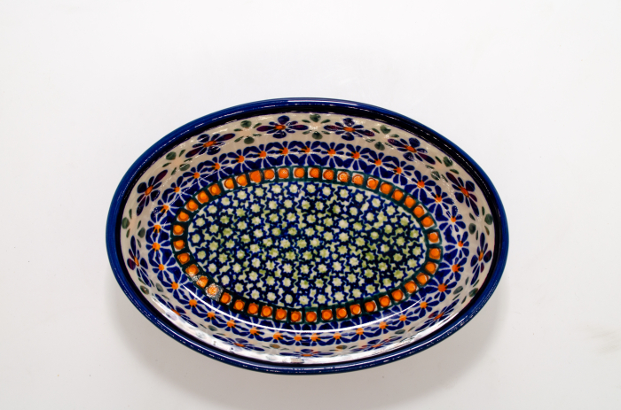 Tava pentru copt ovala Joy, ceramica smaltuita, pictata manual, 11,5 x 16,4 cm, volum 300 ml [3]