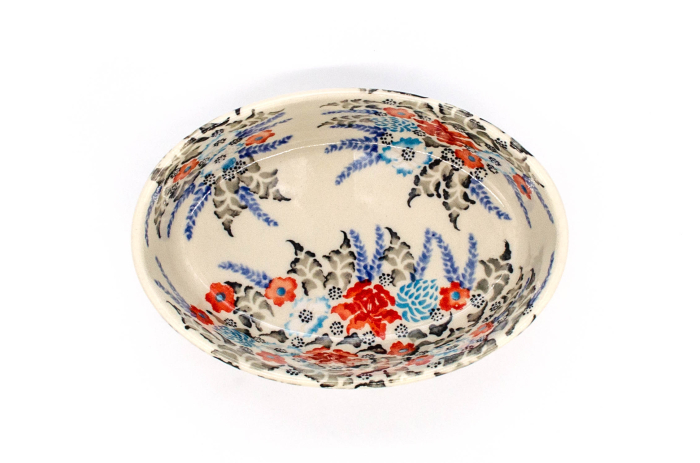 Tava pentru copt ovala, pentru monoportii, ceramica smaltuita, pictata manual, 11,5 x 16,4 cm, volum 300 ml [4]