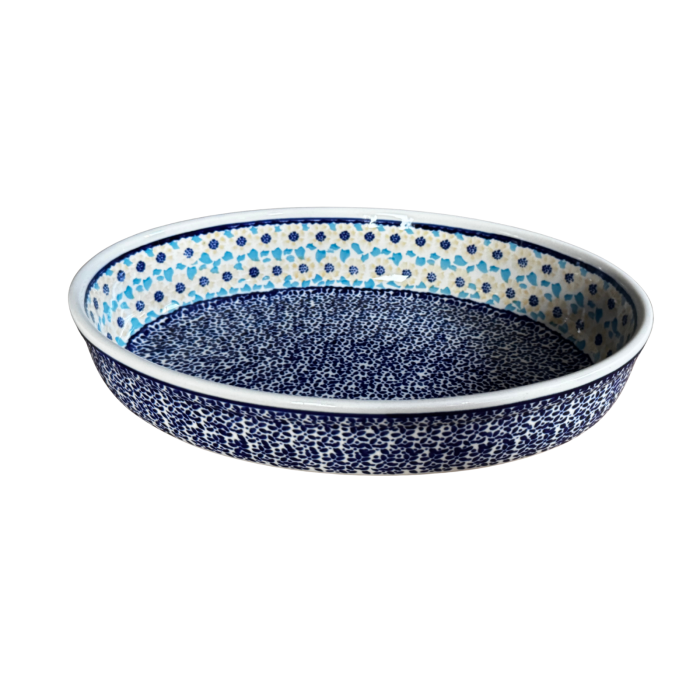 Tava pentru copt ovala, Riverdance ceramica smaltuita, pictata manual, 19,0 x 27,5 cm, volum 1,4 L [6]