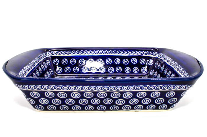 Tava pentru copt Polka Dots, dreptunghiulara, ceramica smaltuita, pictata manual, 23,3 x 35,5 cm, volum 2,0 L [5]