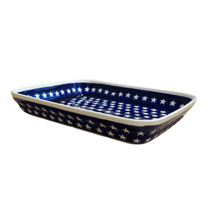 Tava pentru copt Stars, ceramica smaltuita, pictata manual, 22,5 x 29,5 cm, volum 1,7 L [7]