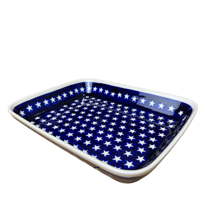 Tava pentru copt Stars, ceramica smaltuita, pictata manual, 22,5 x 29,5 cm, volum 1,7 L [3]