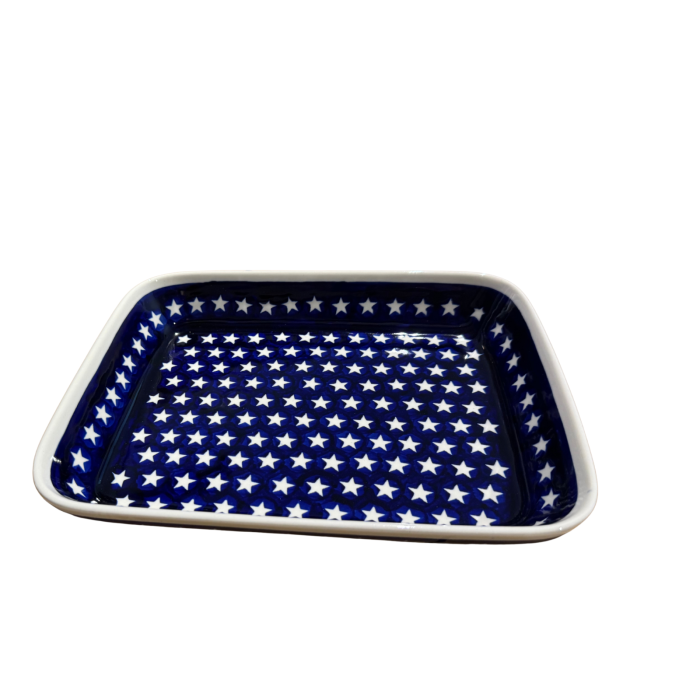 Tava pentru copt Stars, ceramica smaltuita, pictata manual, 22,5 x 29,5 cm, volum 1,7 L [4]