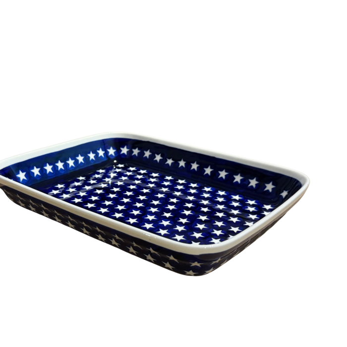 Tava pentru copt Stars, ceramica smaltuita, pictata manual, 22,5 x 29,5 cm, volum 1,7 L [8]