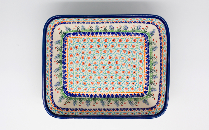 Tava pentru copt Summer, ceramica smaltuita, pictata manual, 21,8 x 25,7 cm, volum 2,0 L [3]