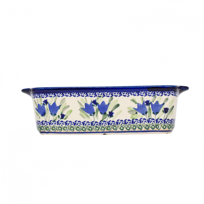 Tava pentru copt Tulip Fields, ceramica smaltuita, pictata manual, 26,5 x 12,5 cm, volum 1,0 L [5]