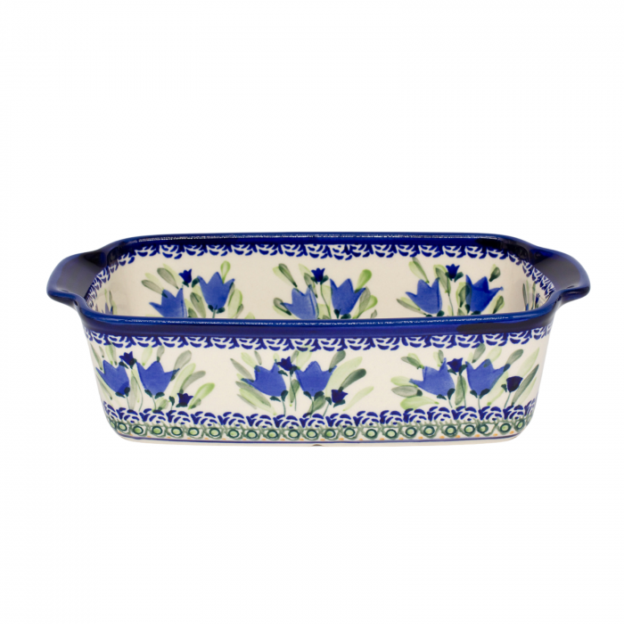 Tava pentru copt Tulip Fields, ceramica smaltuita, pictata manual, 26,5 x 12,5 cm, volum 1,0 L [2]