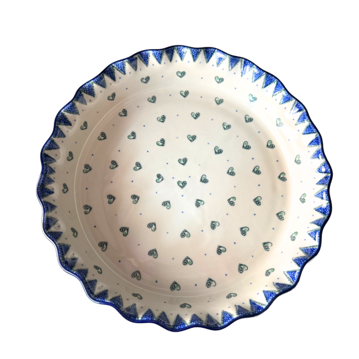 Tava tarta Wild Hearts, ceramica smaltuita, pictata manual, diametru 25,5 cm [4]