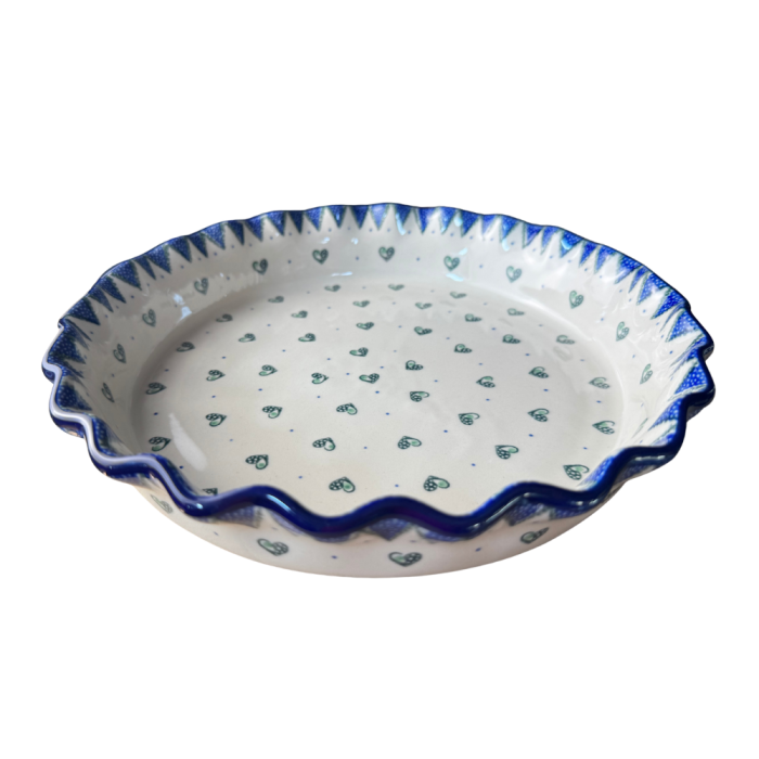 Tava tarta Wild Hearts, ceramica smaltuita, pictata manual, diametru 25,5 cm [5]