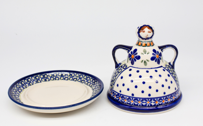 Untiera cu capac "figurina"  Joy, ceramica smaltuita, pictata manual, 12,0 x 14,3 cm [5]