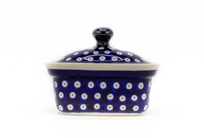 Untiera dreptunghiulara cu capac Blue Eyes, ceramica smaltuita, pictata manual,12,5 x 15,0 cm [5]