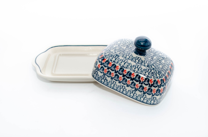 Untiera dreptunghiulara cu capac Flower Bed, ceramica smaltuita, pictata manual, 15,5 x 21,0 cm [4]