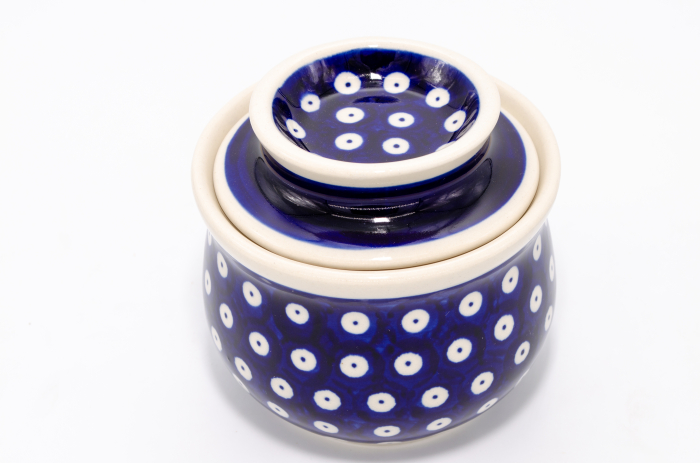 Untiera frantuzeasca Blue Eyes, ceramica smaltuita, pictata manual, 11,0x11,0 cm [3]