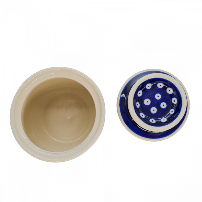 Untiera frantuzeasca Blue Eyes, ceramica smaltuita, pictata manual, 11,0x11,0 cm [4]