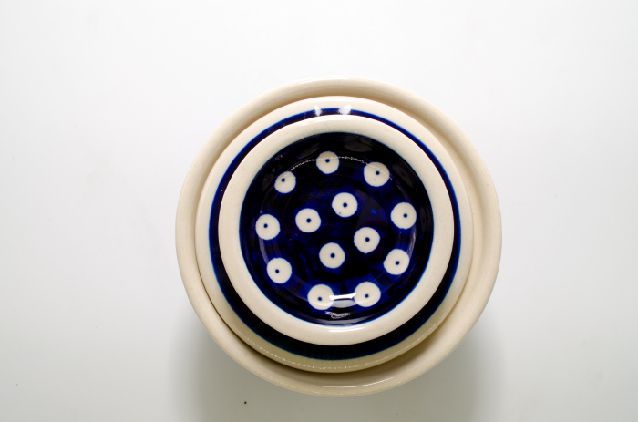 Untiera frantuzeasca Blue Eyes Festive, ceramica smaltuita, pictata manual, 11,0x11,0 cm [2]