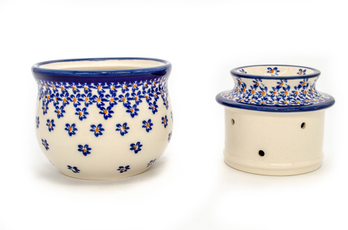 Untiera frantuzeasca Blue Field, ceramica smaltuita, pictata manual, 11,0x11,0 cm [5]