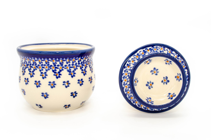 Untiera frantuzeasca Blue Field, ceramica smaltuita, pictata manual, 11,0x11,0 cm [4]