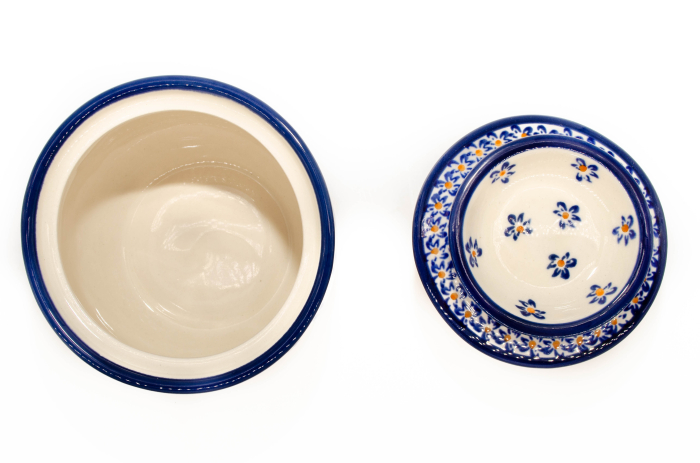 Untiera frantuzeasca Blue Field, ceramica smaltuita, pictata manual, 11,0x11,0 cm [6]