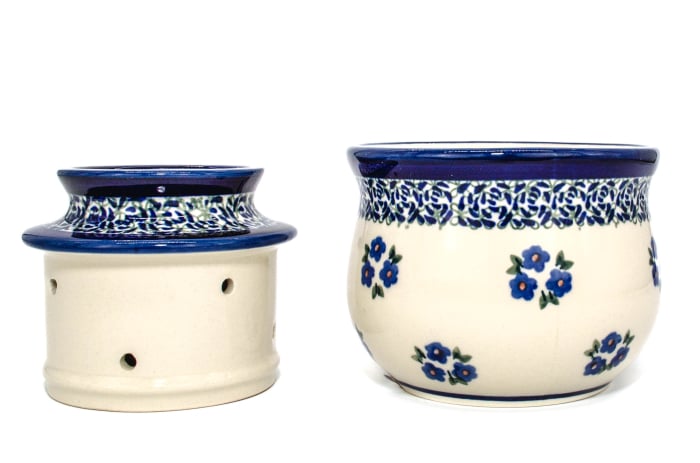 Untiera frantuzeasca Confidence, ceramica smaltuita, pictata manual, 11,0x11,0 cm [2]