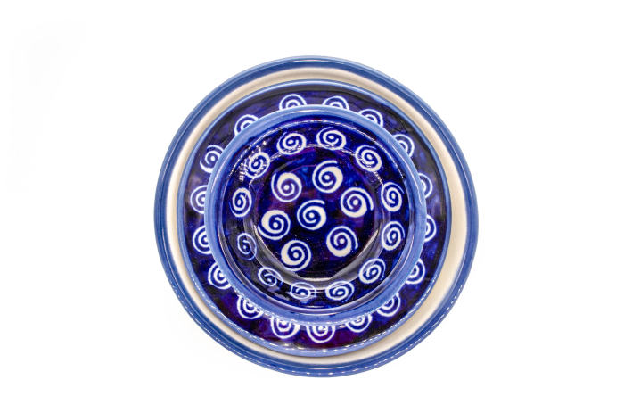 Untiera frantuzeasca Garden Spirals, ceramica smaltuita, pictata manual, 11,0x11,0 cm [6]