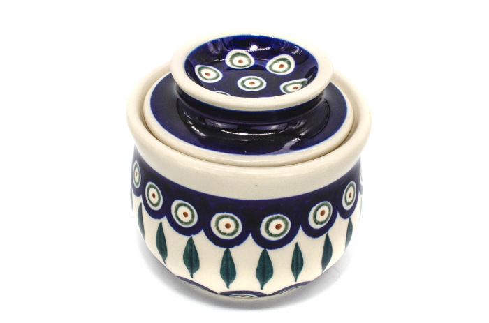 Untiera frantuzeasca Peacock Tear Drops, ceramica smaltuita, pictata manual, 11,0x11,0 cm [2]