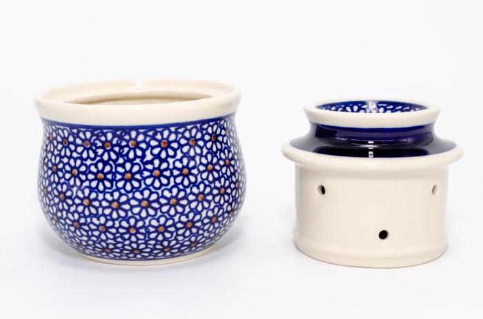 Untiera frantuzeasca Petals, ceramica smaltuita, pictata manual, 11,0x11,0 cm [2]