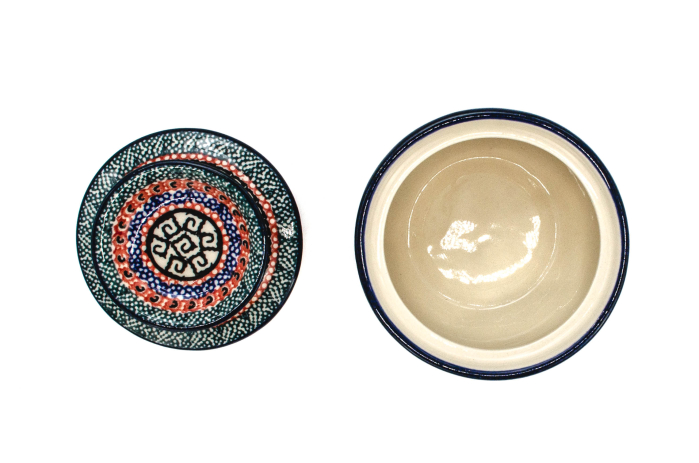 Untiera frantuzeasca Poppy Bouquet, ceramica smaltuita, pictata manual, 11,0x11,0 cm [4]