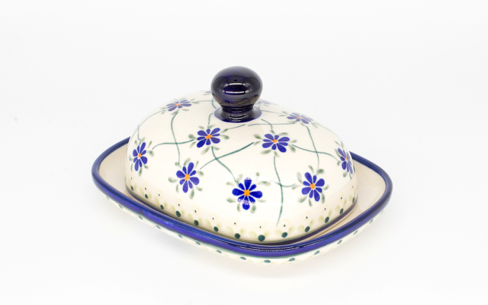 Untiera ovala cu capac Cottage Garden, ceramica smaltuita, pictata manual 12,0 x 15,7 cm [5]