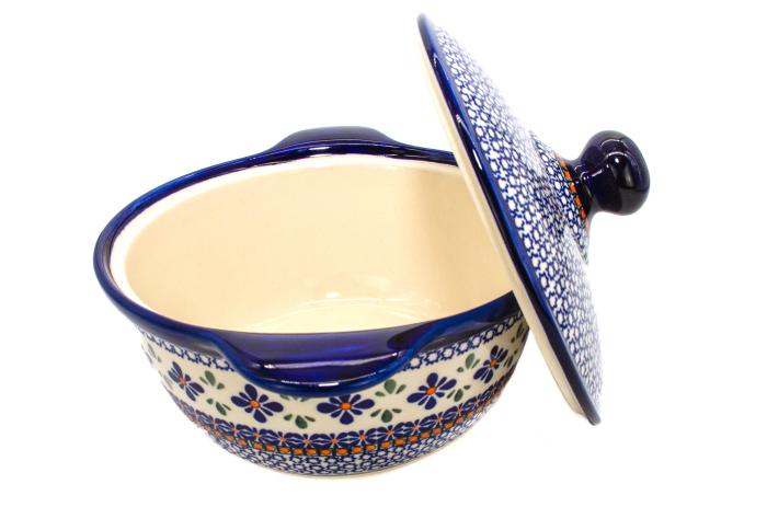 Vas cuptor, rotund, cu capac, Joy, ceramica smaltuita, pictat manual, diametru 30,4 cm, volum 2,1 L [7]