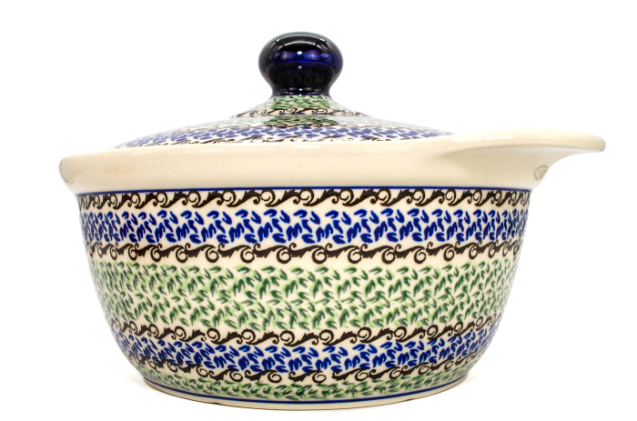 Vas cuptor, rotund, cu capac, Sweet Dreams, ceramica smaltuita, pictat manual, diametru 30,4 cm, volum 2,1 L [2]