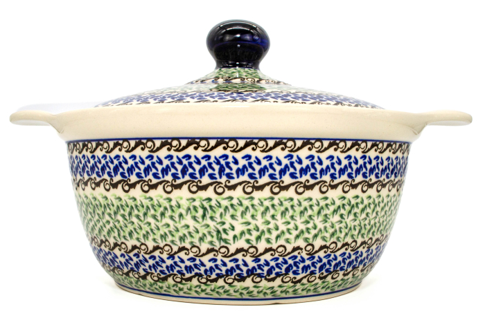 Vas cuptor, rotund, cu capac, Sweet Dreams, ceramica smaltuita, pictat manual, diametru 30,4 cm, volum 2,1 L [3]