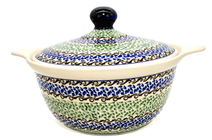 Vas cuptor, rotund, cu capac, Sweet Dreams, ceramica smaltuita, pictat manual, diametru 30,4 cm, volum 2,1 L [6]