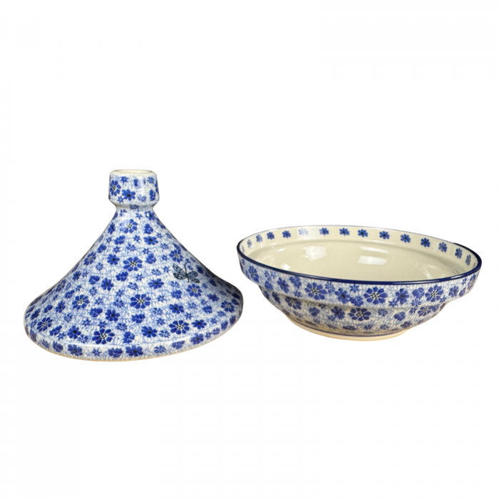 Vas pentru cuptor Tajine, Butterfly Dance, ceramica smaltuita, pictat manual, diametru 26,6 cm [8]