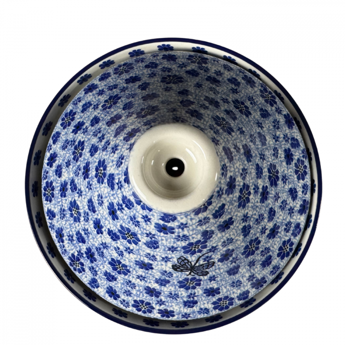 Vas pentru cuptor Tajine, Butterfly Dance, ceramica smaltuita, pictat manual, diametru 26,6 cm [6]