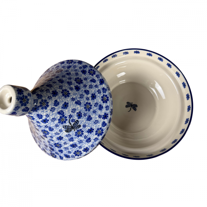 Vas pentru cuptor Tajine, Butterfly Dance, ceramica smaltuita, pictat manual, diametru 26,6 cm [7]