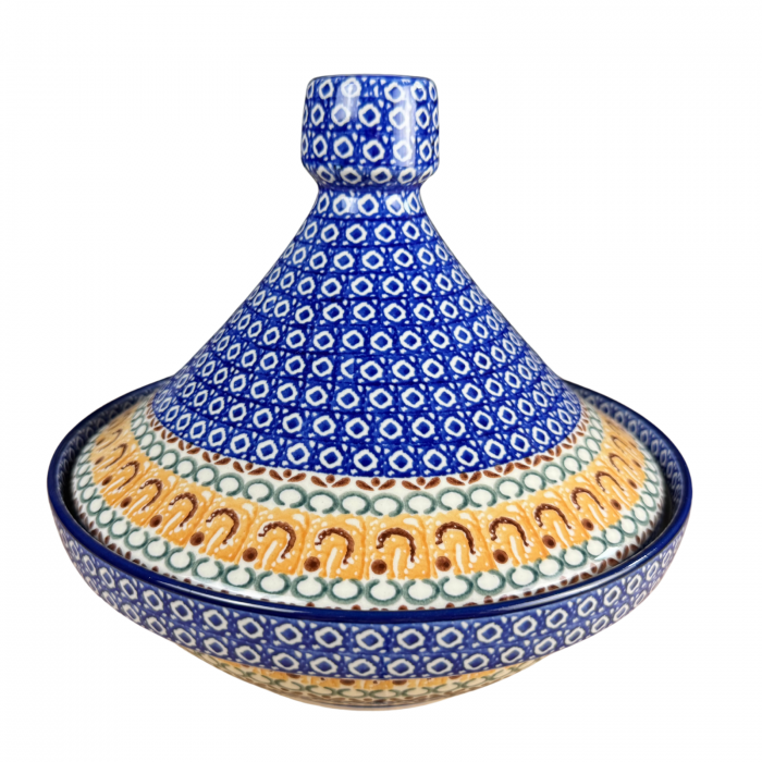 Vas pentru cuptor Tajine, Morning Sunrise, ceramica smaltuita, pictat manual, diametru 26,6 cm [2]