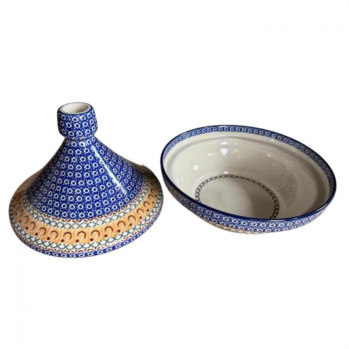 Vas pentru cuptor Tajine, Morning Sunrise, ceramica smaltuita, pictat manual, diametru 26,6 cm [6]
