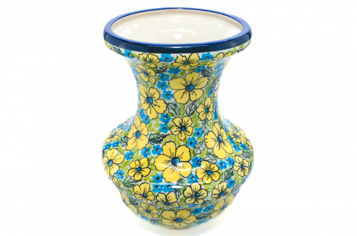 Vaza ceramica, decorativa, Colorfull Mosaic , smaltuita, impermeabila, pictata manual, inaltime 28,5 cm [4]