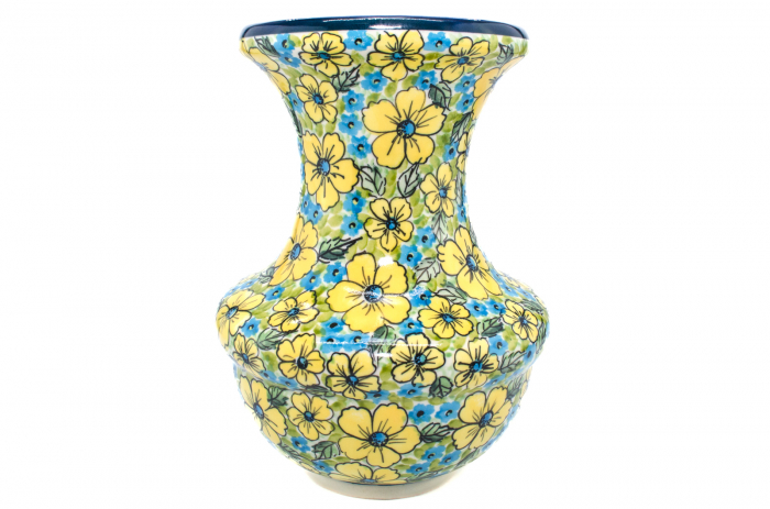 Vaza ceramica, decorativa, Colorfull Mosaic , smaltuita, impermeabila, pictata manual, inaltime 28,5 cm [2]