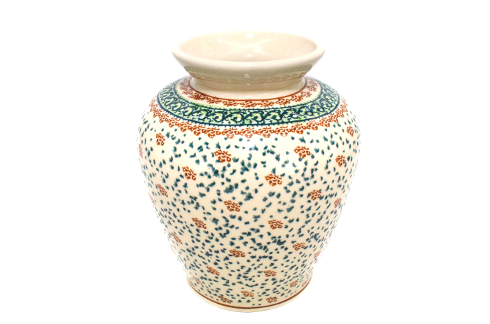 Vaza decorativa Garden in the Wind, ceramica smaltuita, impermeabila, pictata manual, 19,7 cm [5]