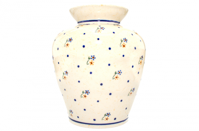 Vaza decorativa Little Flowers, ceramica smaltuita, impermeabila, pictata manual, 19,7 cm [4]