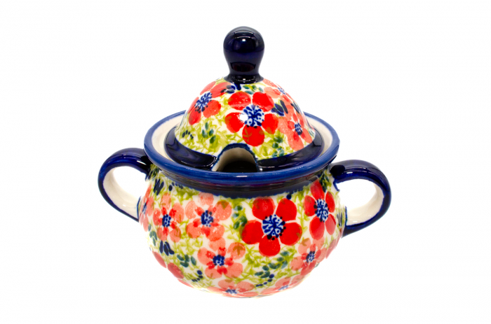 Zaharnita ceramica Fire Poppies ceramica smaltuita, pictata manual, 350 ml [7]