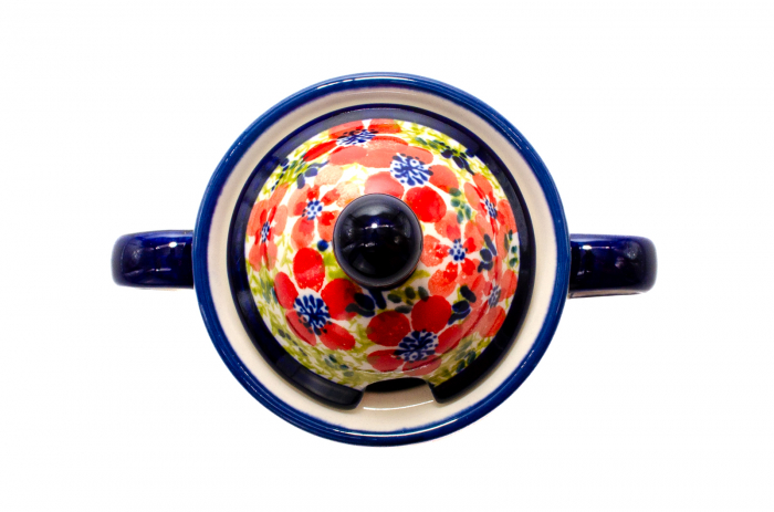 Zaharnita ceramica Fire Poppies ceramica smaltuita, pictata manual, 350 ml [5]