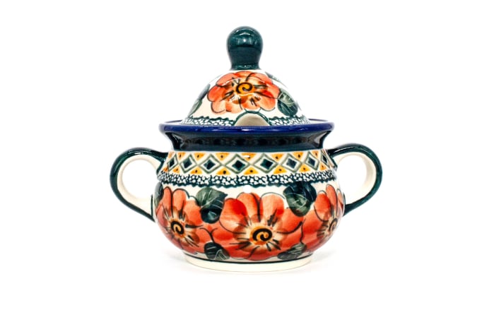 Zaharnita ceramica Flower Field, ceramica smaltuita, pictata manual, 350 ml [2]