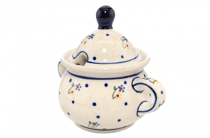 Zaharnita ceramica Little Flowers ceramica smaltuita, pictata manual, 350 ml [5]