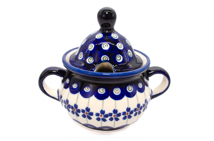 Zaharnita ceramica Floral Peacock ceramica smaltuita, pictata manual, 350 ml [2]