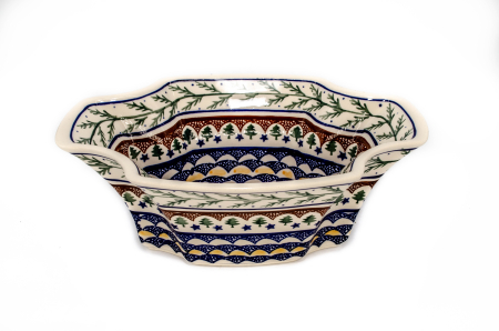 Bol Festive Season, ceramica smaltuita, pictat manual, 27,5x19,0 cm, volum 1,35 L [0]