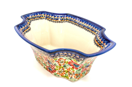 Bol Flower Jungle, ceramica smaltuita, pictat manual, 27,5 x 19,0 cm, volum 1,3 L [1]